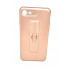 Capa De Silicone Motomo Con Anillo De Dedo Para Apple Iphone 7 / 8 (4.7) Rosado / Dourado